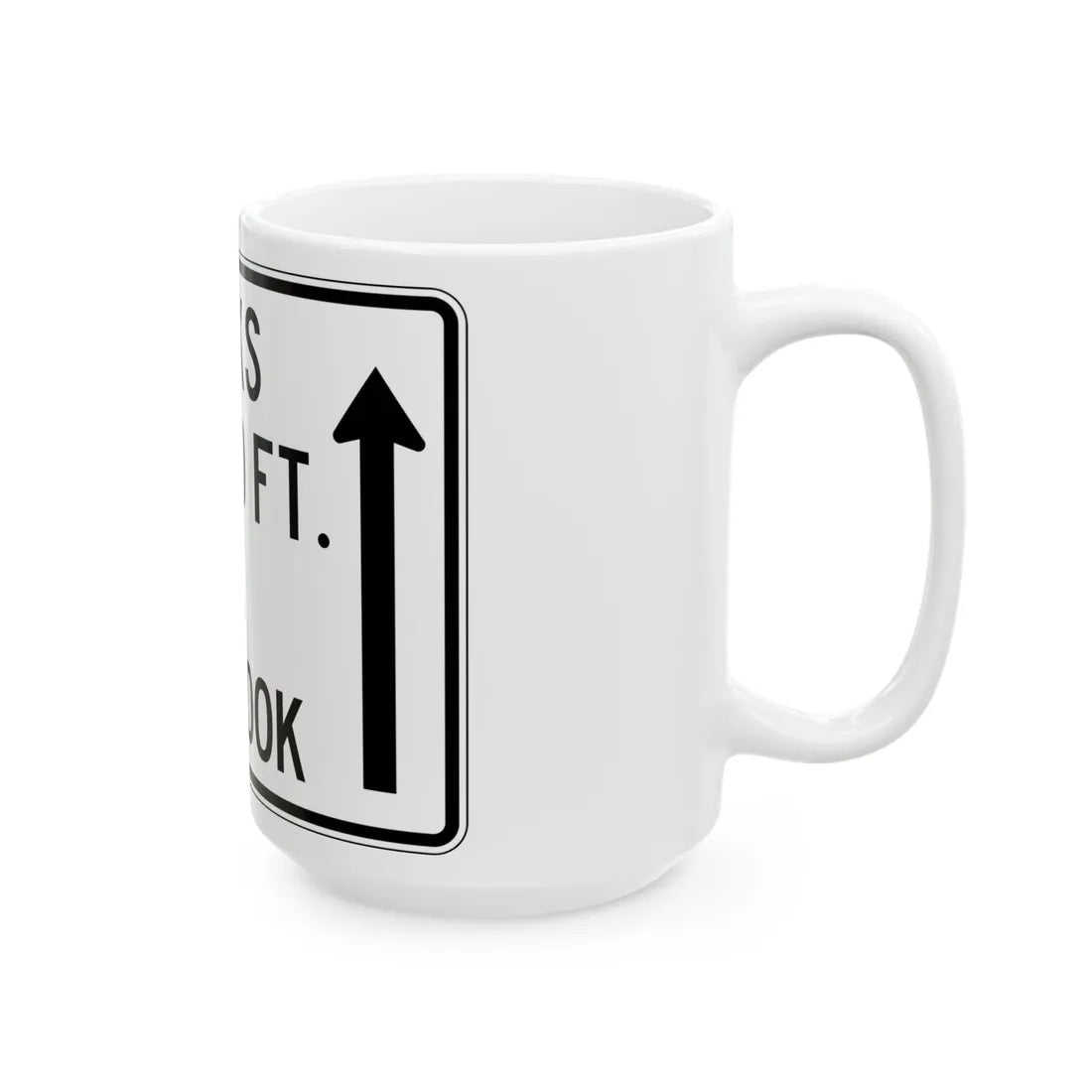 PBOT Road sign R6157 (Oregon) (Road Sign) White Coffee Mug - Go Mug Yourself