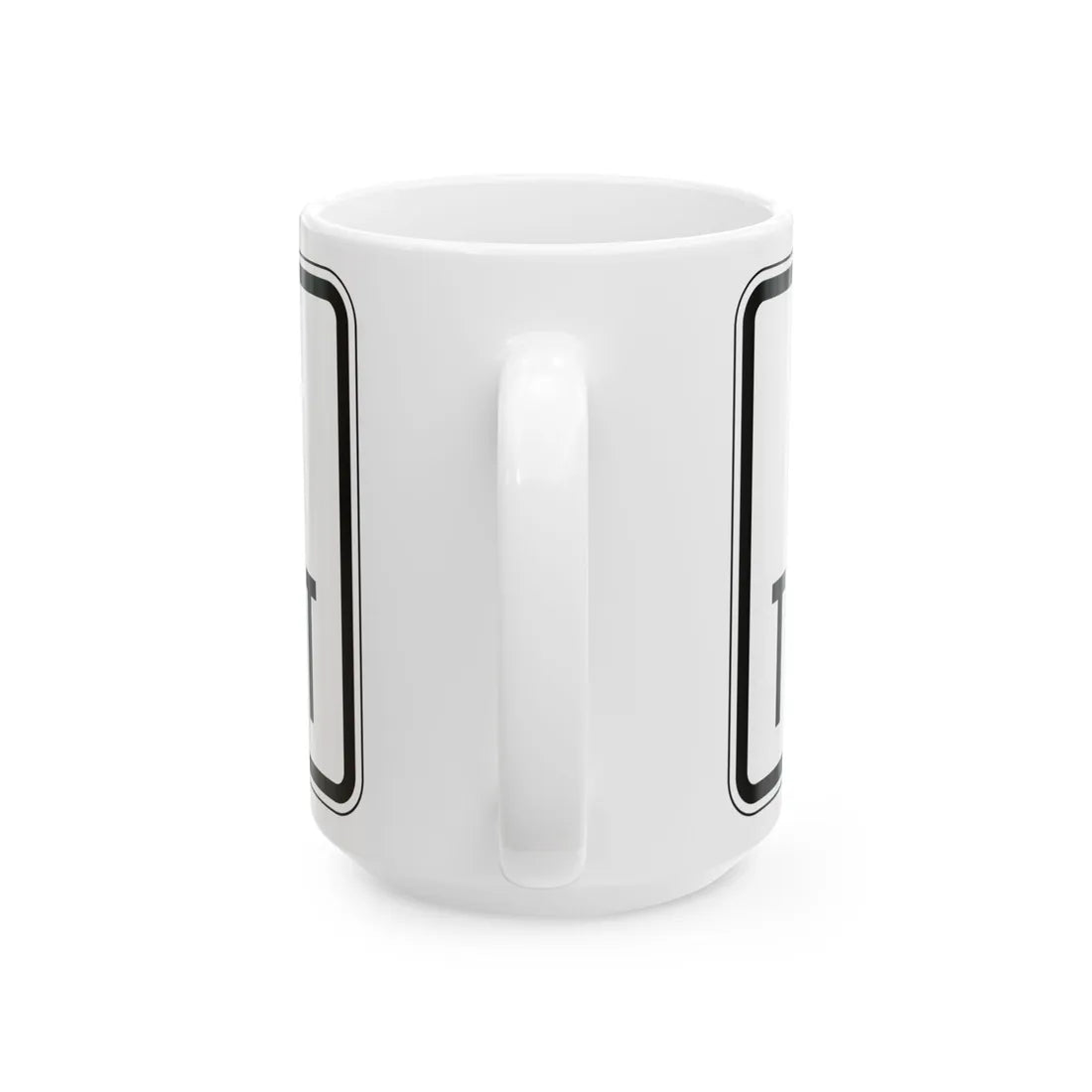 PBOT Road sign R6158 (Oregon) (Road Sign) White Coffee Mug - Go Mug Yourself
