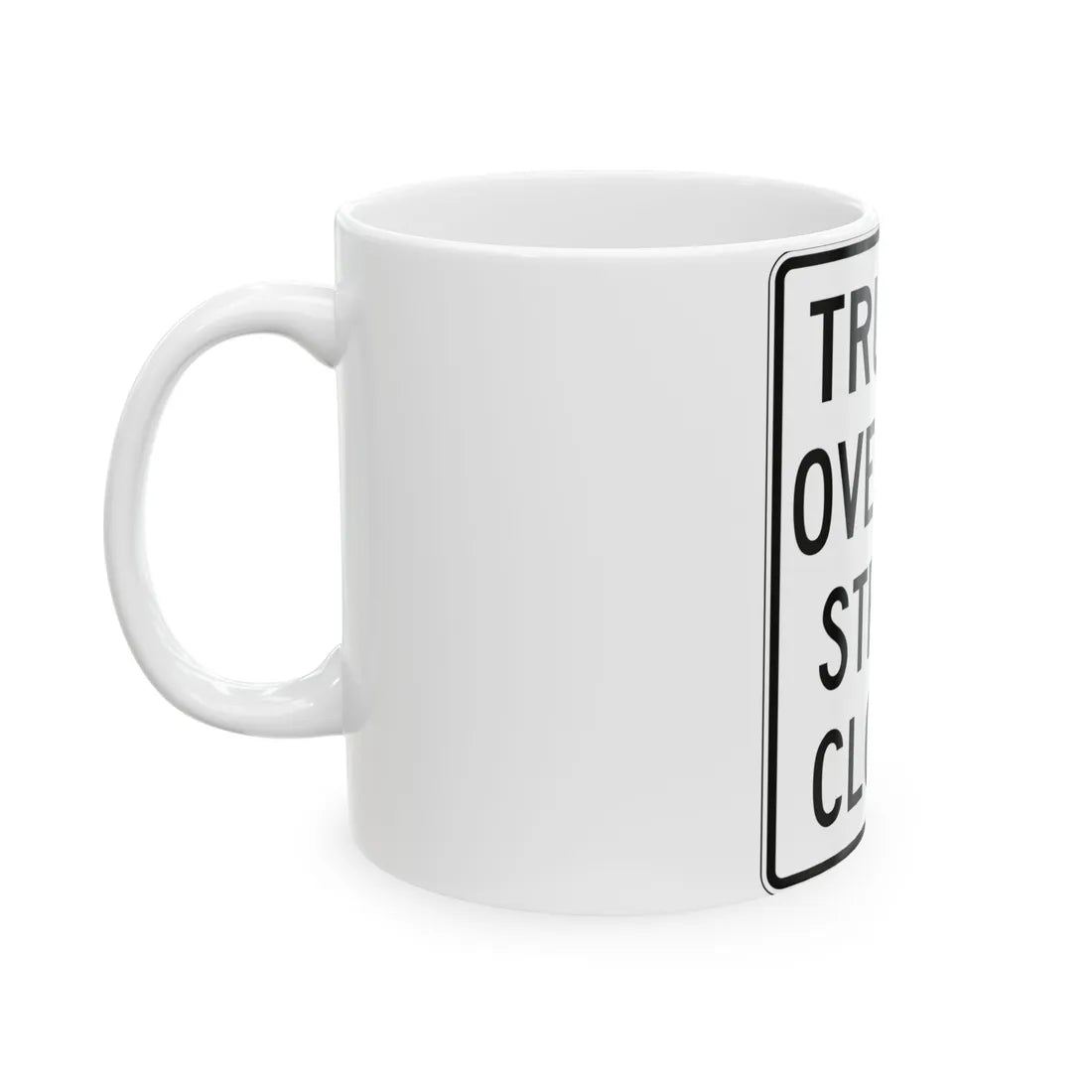 PBOT Road sign R6162A (Oregon) (Road Sign) White Coffee Mug - Go Mug Yourself
