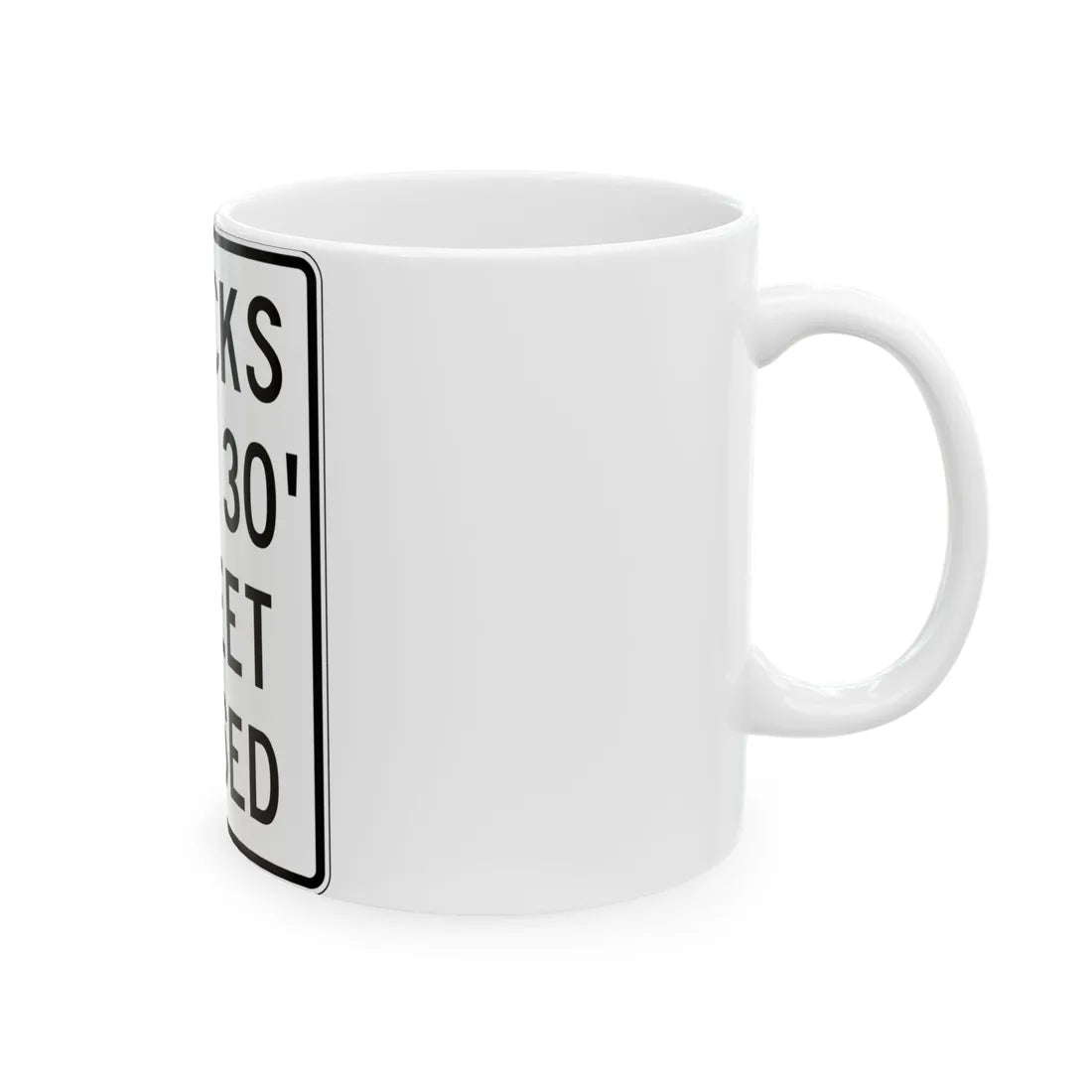 PBOT Road sign R6162A (Oregon) (Road Sign) White Coffee Mug - Go Mug Yourself