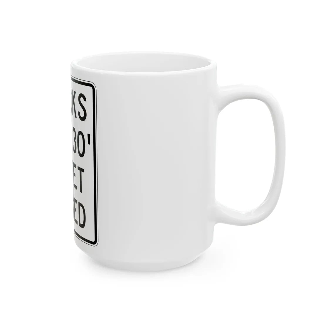 PBOT Road sign R6162A (Oregon) (Road Sign) White Coffee Mug - Go Mug Yourself