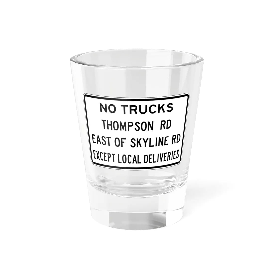 PBOT Road sign R6200B (Oregon) (Road Sign) Shot Glass 1.5oz 1.5oz - Go Mug Yourself