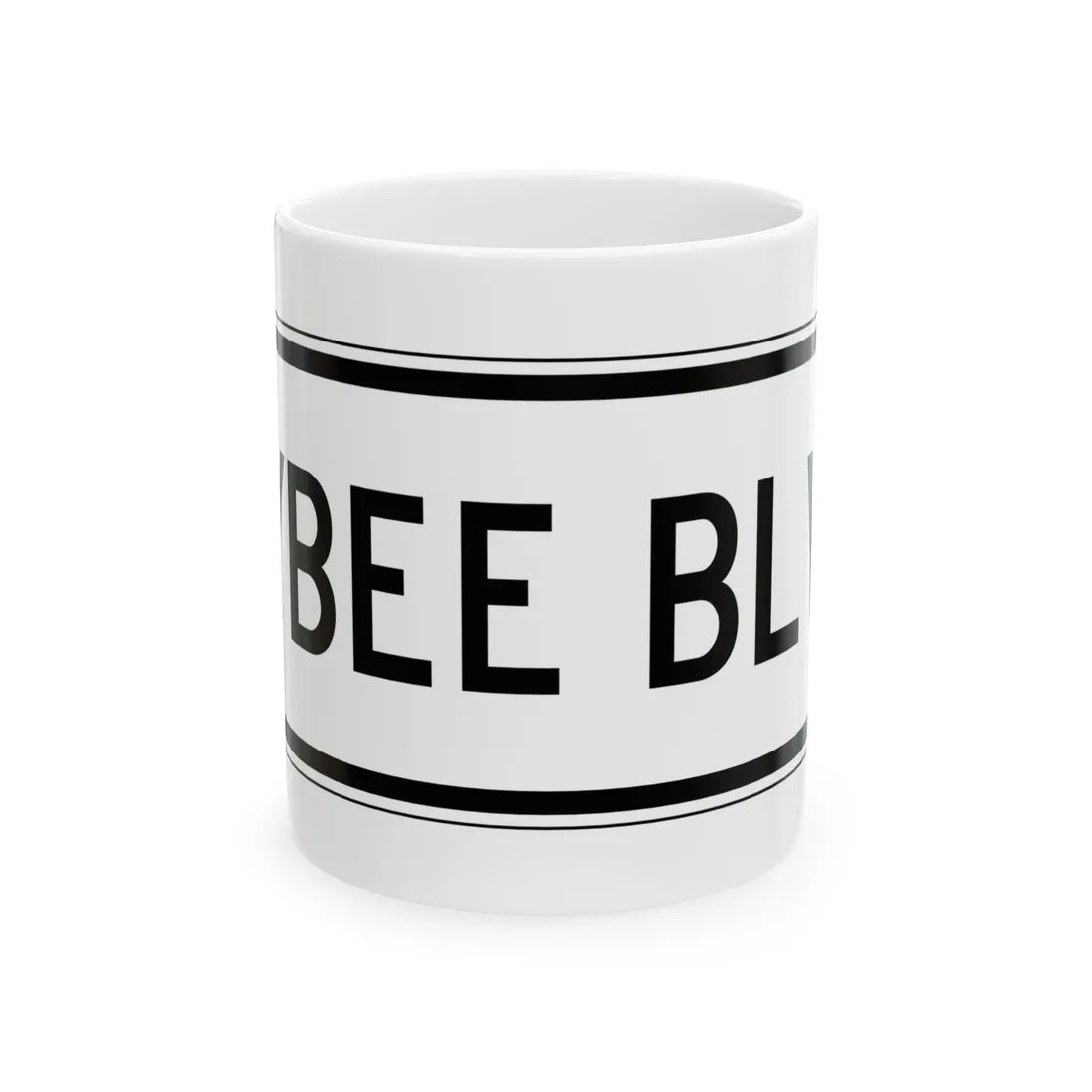 PBOT Road sign R6324 (Oregon) (Road Sign) White Coffee Mug 11oz - Go Mug Yourself