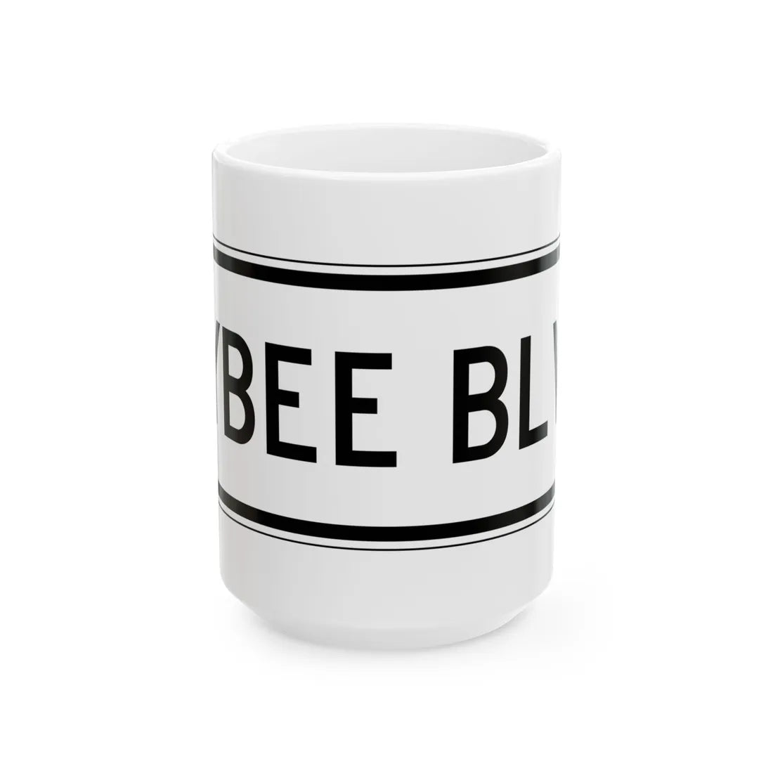 PBOT Road sign R6324 (Oregon) (Road Sign) White Coffee Mug 15oz - Go Mug Yourself