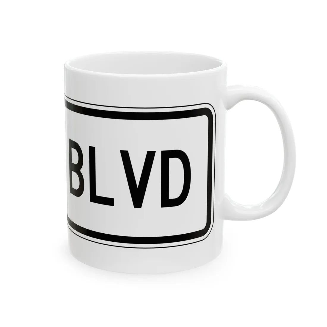 PBOT Road sign R6324 (Oregon) (Road Sign) White Coffee Mug - Go Mug Yourself