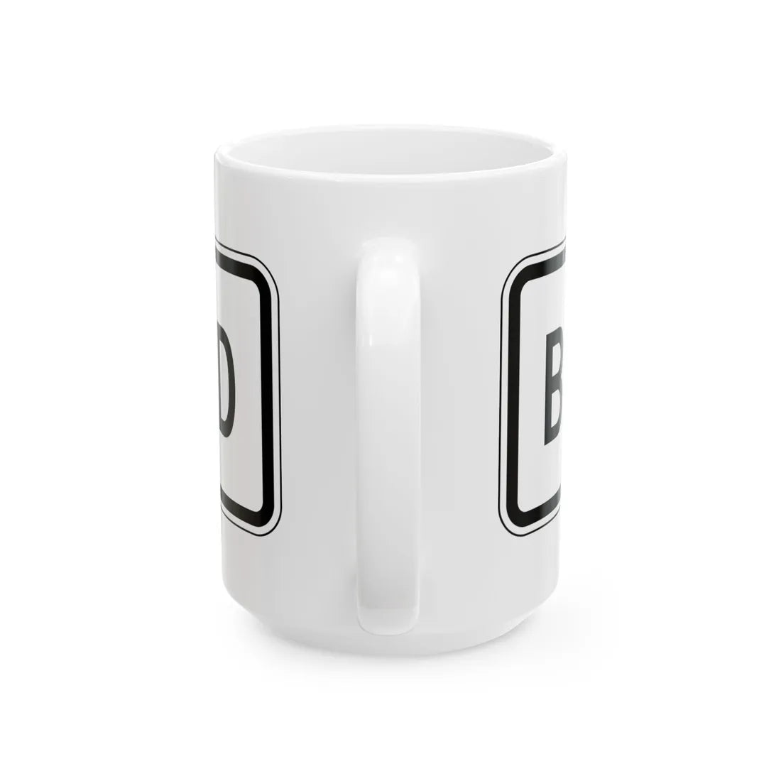 PBOT Road sign R6324 (Oregon) (Road Sign) White Coffee Mug - Go Mug Yourself