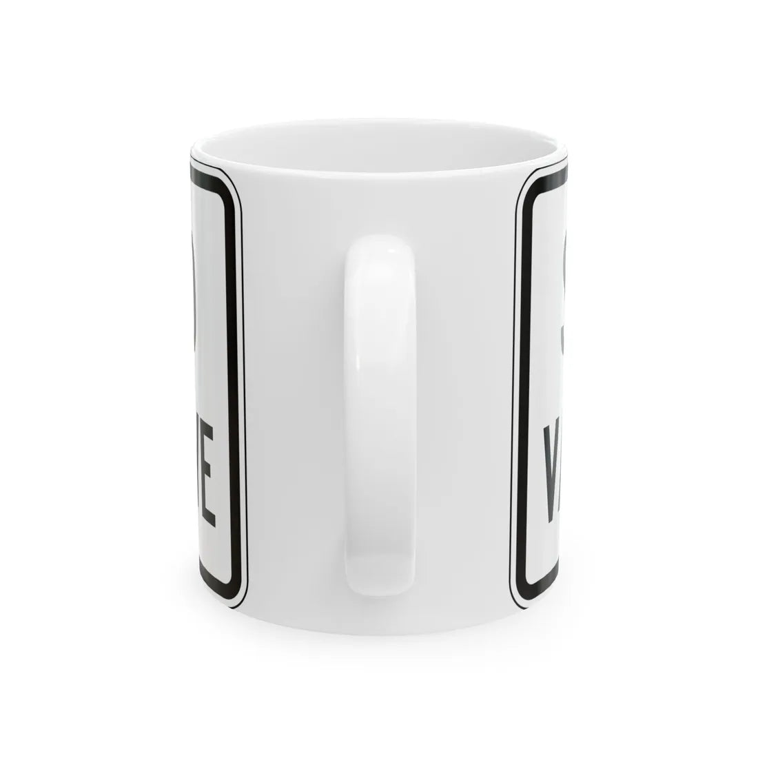 PBOT Road sign R6331 (Oregon) (Road Sign) White Coffee Mug - Go Mug Yourself