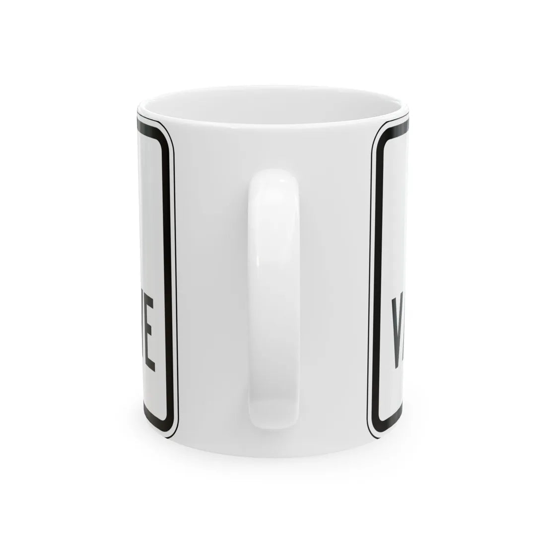 PBOT Road sign R6332 (Oregon) (Road Sign) White Coffee Mug - Go Mug Yourself