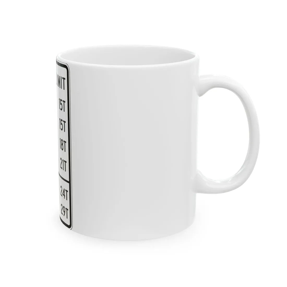 PBOT Road sign R6333 (Oregon) (Road Sign) White Coffee Mug - Go Mug Yourself
