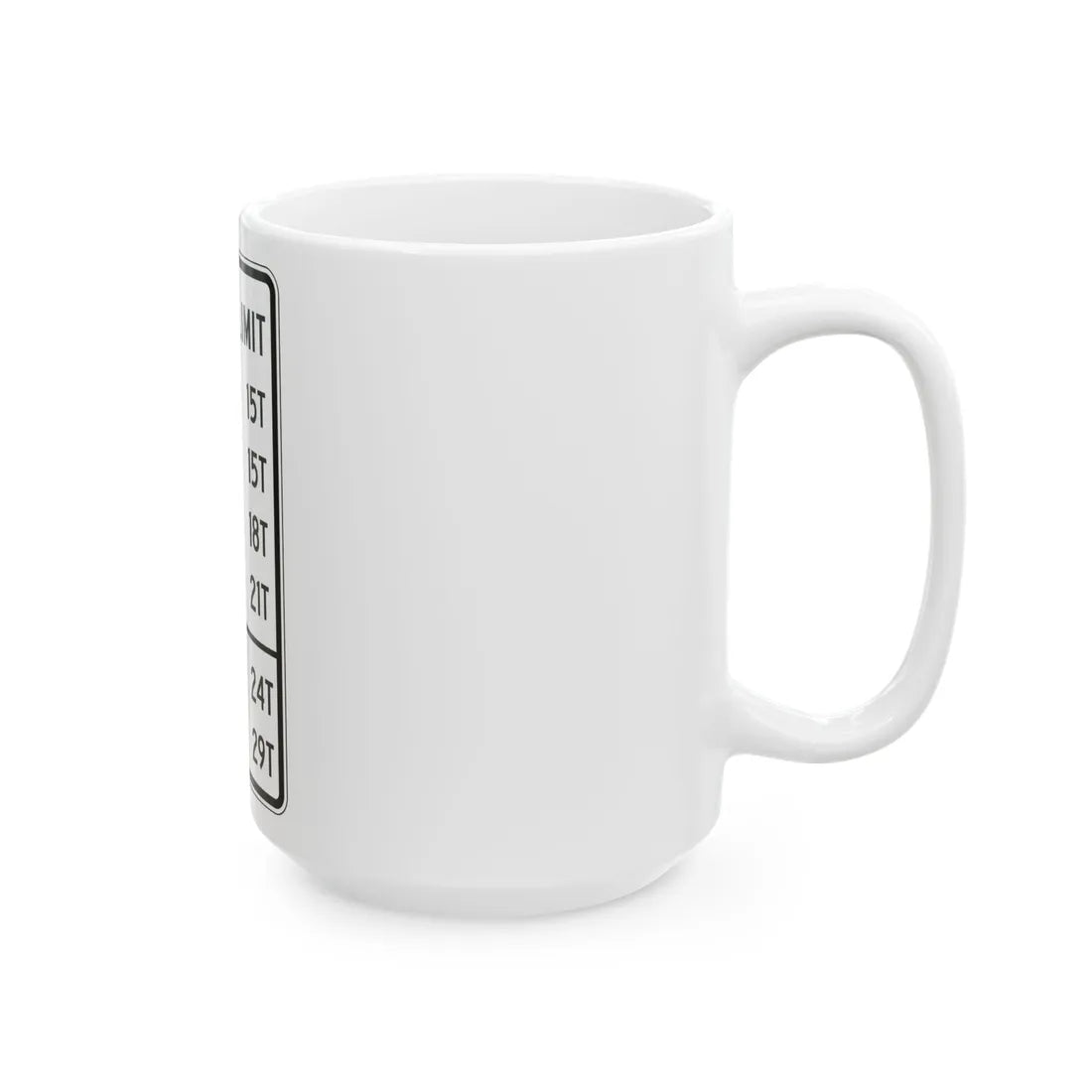 PBOT Road sign R6333 (Oregon) (Road Sign) White Coffee Mug - Go Mug Yourself