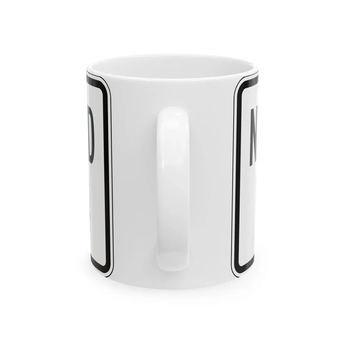 PBOT Road sign R6335 (Oregon) (Road Sign) White Coffee Mug - Go Mug Yourself