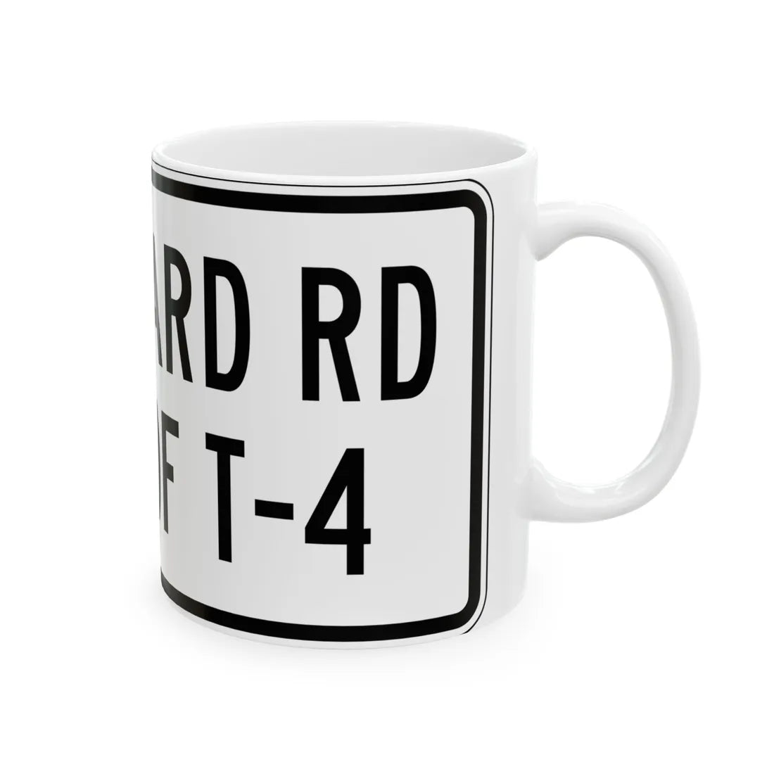 PBOT Road sign R6335 (Oregon) (Road Sign) White Coffee Mug - Go Mug Yourself