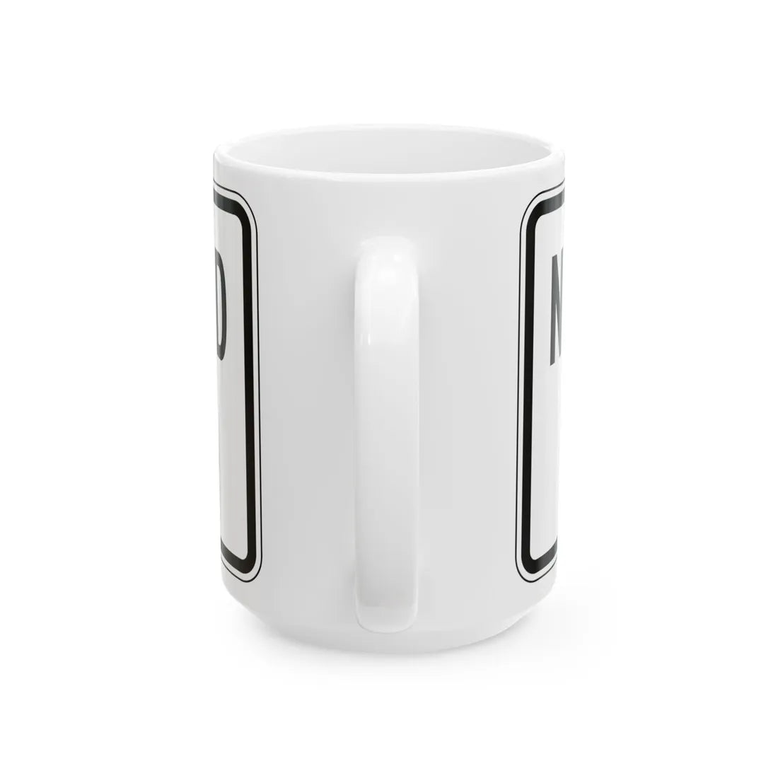 PBOT Road sign R6335 (Oregon) (Road Sign) White Coffee Mug - Go Mug Yourself