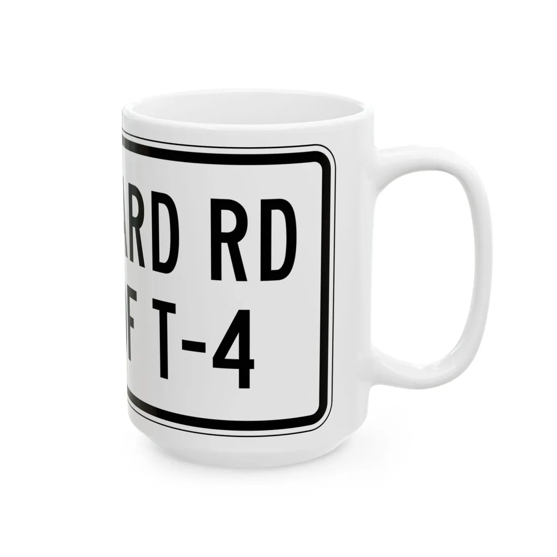 PBOT Road sign R6335 (Oregon) (Road Sign) White Coffee Mug - Go Mug Yourself