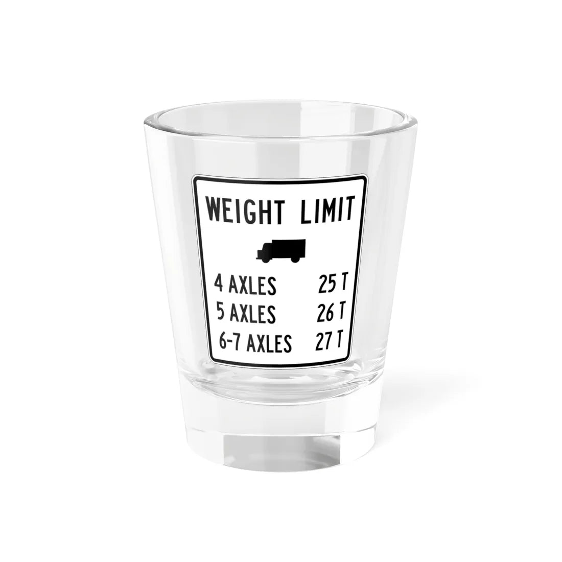 PBOT Road sign R6346 (Oregon) (Road Sign) Shot Glass 1.5oz 1.5oz - Go Mug Yourself