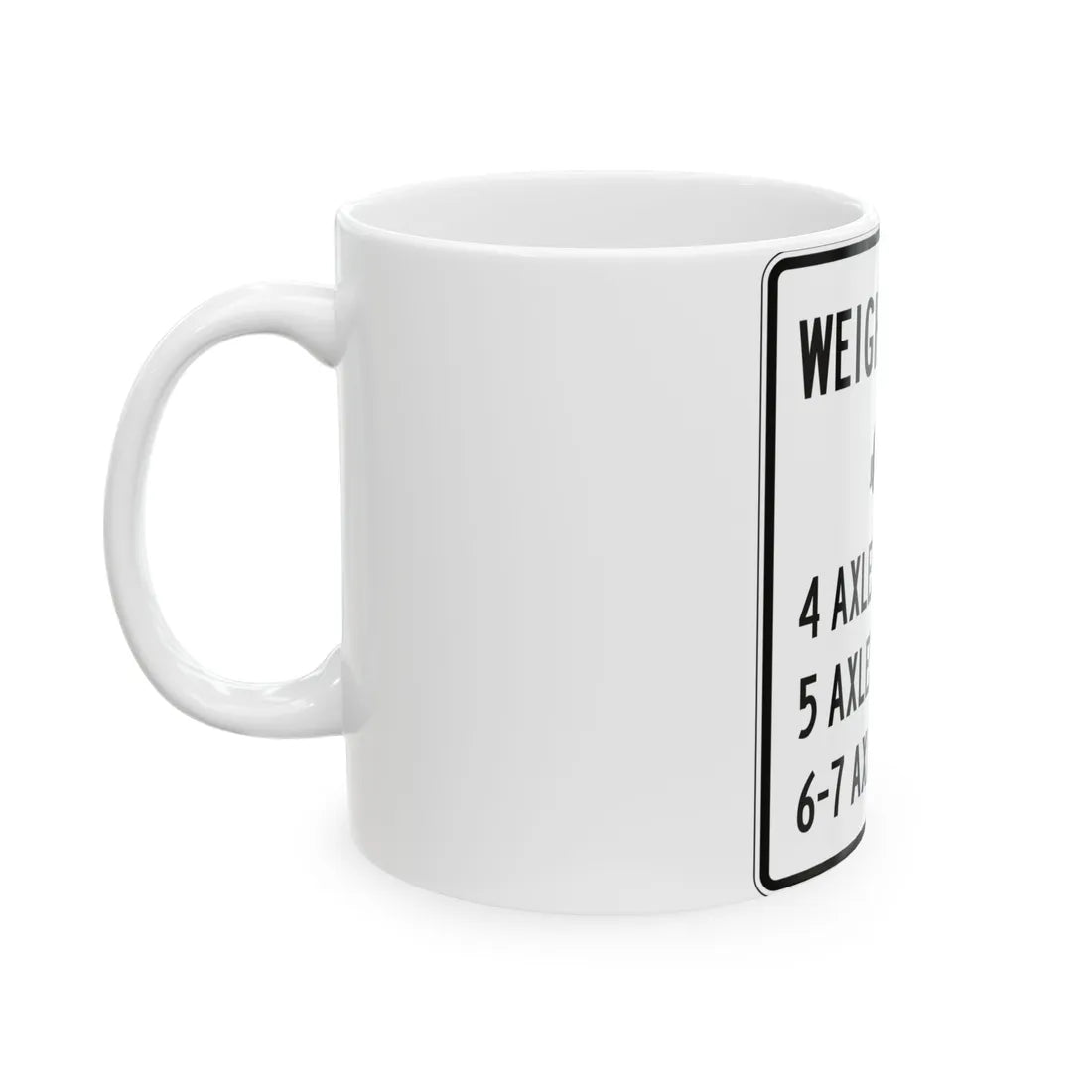 PBOT Road sign R6346 (Oregon) (Road Sign) White Coffee Mug - Go Mug Yourself