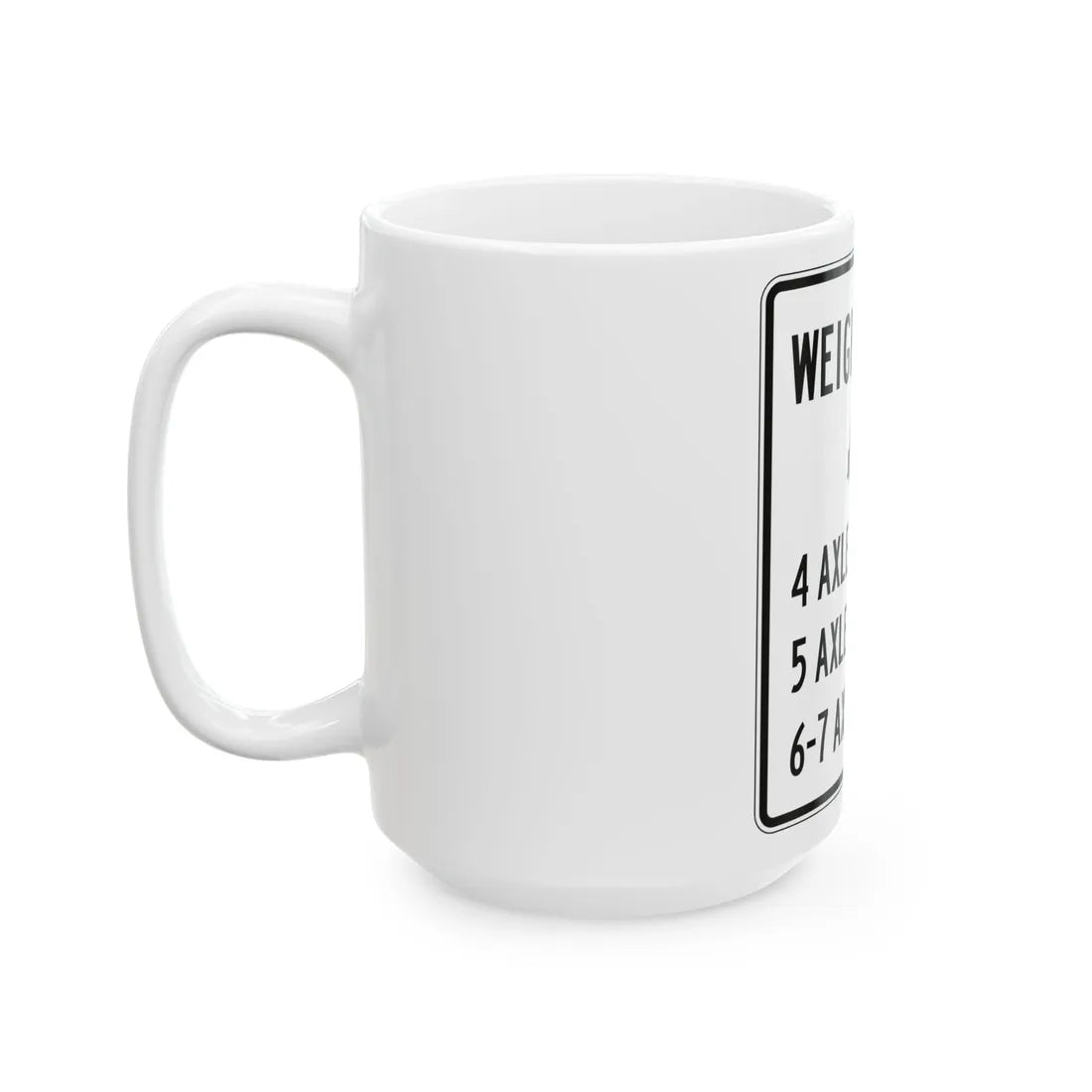 PBOT Road sign R6346 (Oregon) (Road Sign) White Coffee Mug - Go Mug Yourself