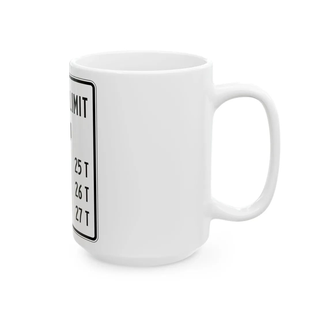 PBOT Road sign R6346 (Oregon) (Road Sign) White Coffee Mug - Go Mug Yourself