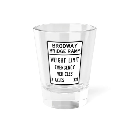 PBOT Road sign R6354 (Oregon) (Road Sign) Shot Glass 1.5oz 1.5oz - Go Mug Yourself