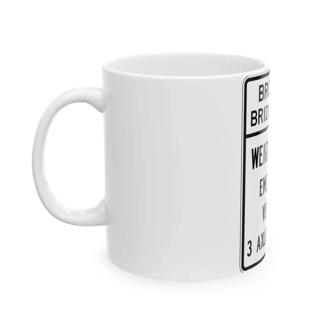 PBOT Road sign R6354 (Oregon) (Road Sign) White Coffee Mug - Go Mug Yourself