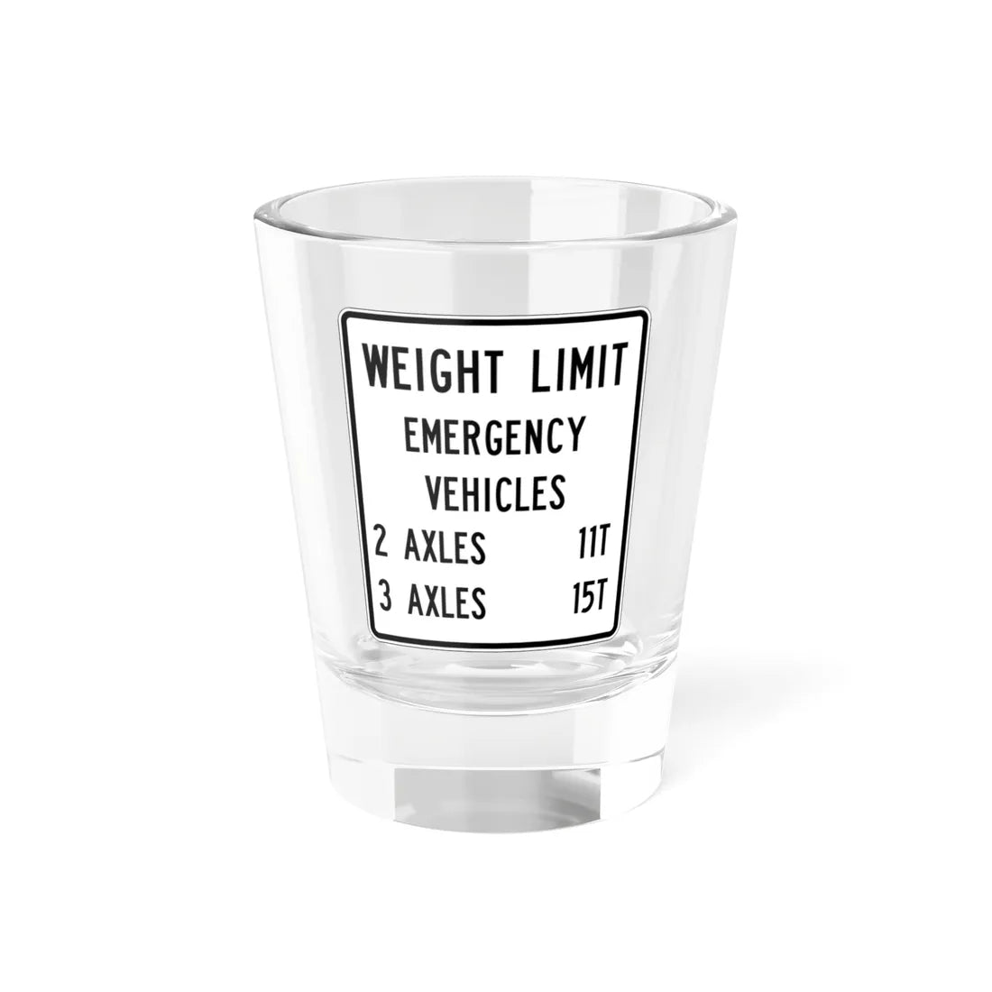 PBOT Road sign R6366 (Oregon) (Road Sign) Shot Glass 1.5oz 1.5oz - Go Mug Yourself