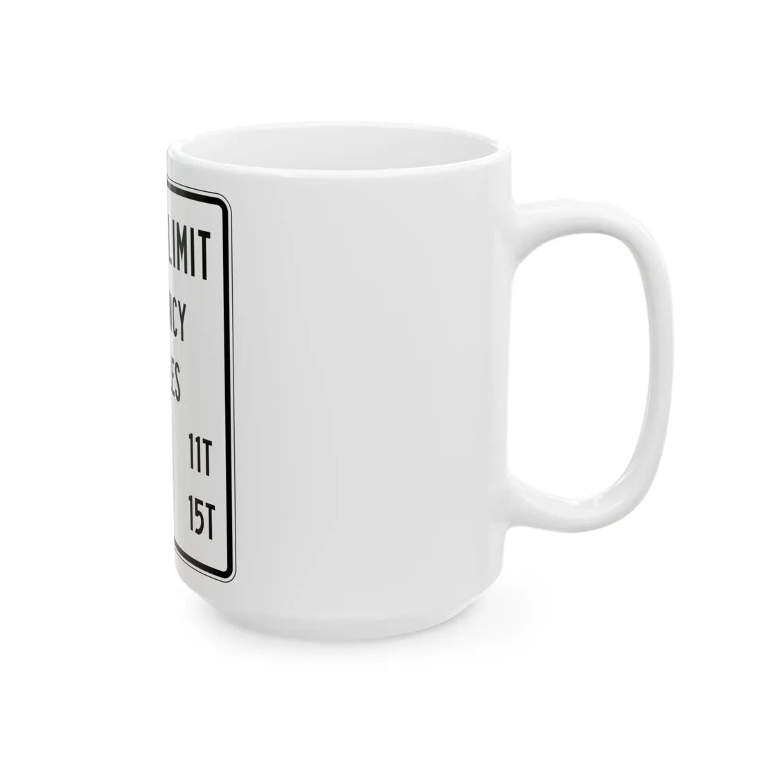 PBOT Road sign R6366 (Oregon) (Road Sign) White Coffee Mug - Go Mug Yourself