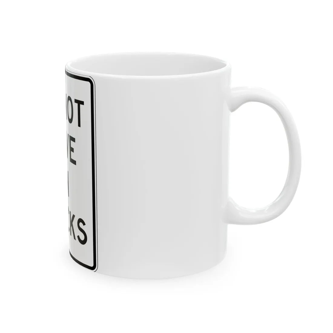 PBOT Road sign R6455 (Oregon) (Road Sign) White Coffee Mug - Go Mug Yourself
