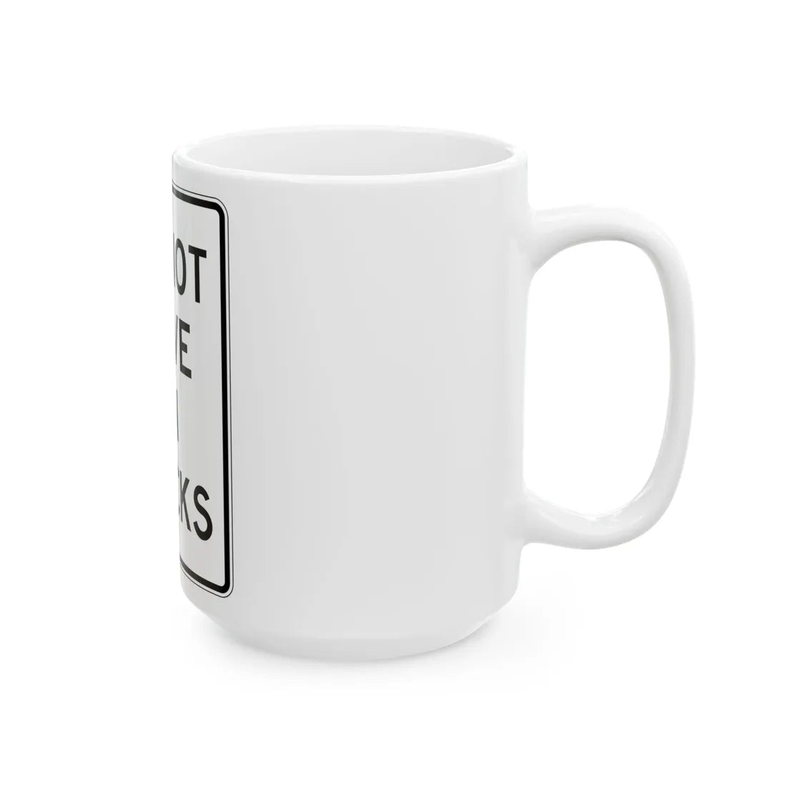PBOT Road sign R6455 (Oregon) (Road Sign) White Coffee Mug - Go Mug Yourself