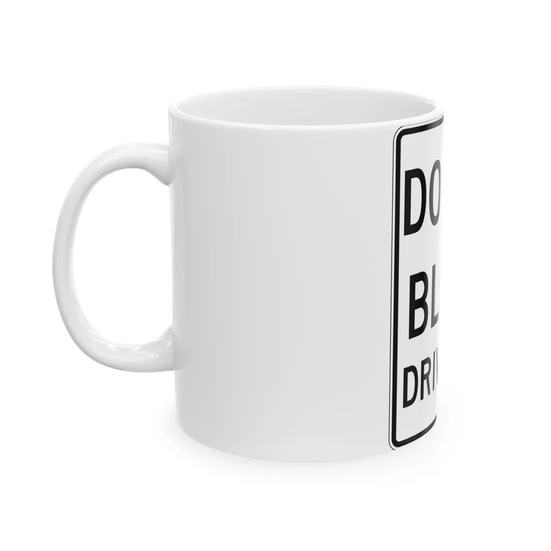 PBOT Road sign R6465 (Oregon) (Road Sign) White Coffee Mug - Go Mug Yourself