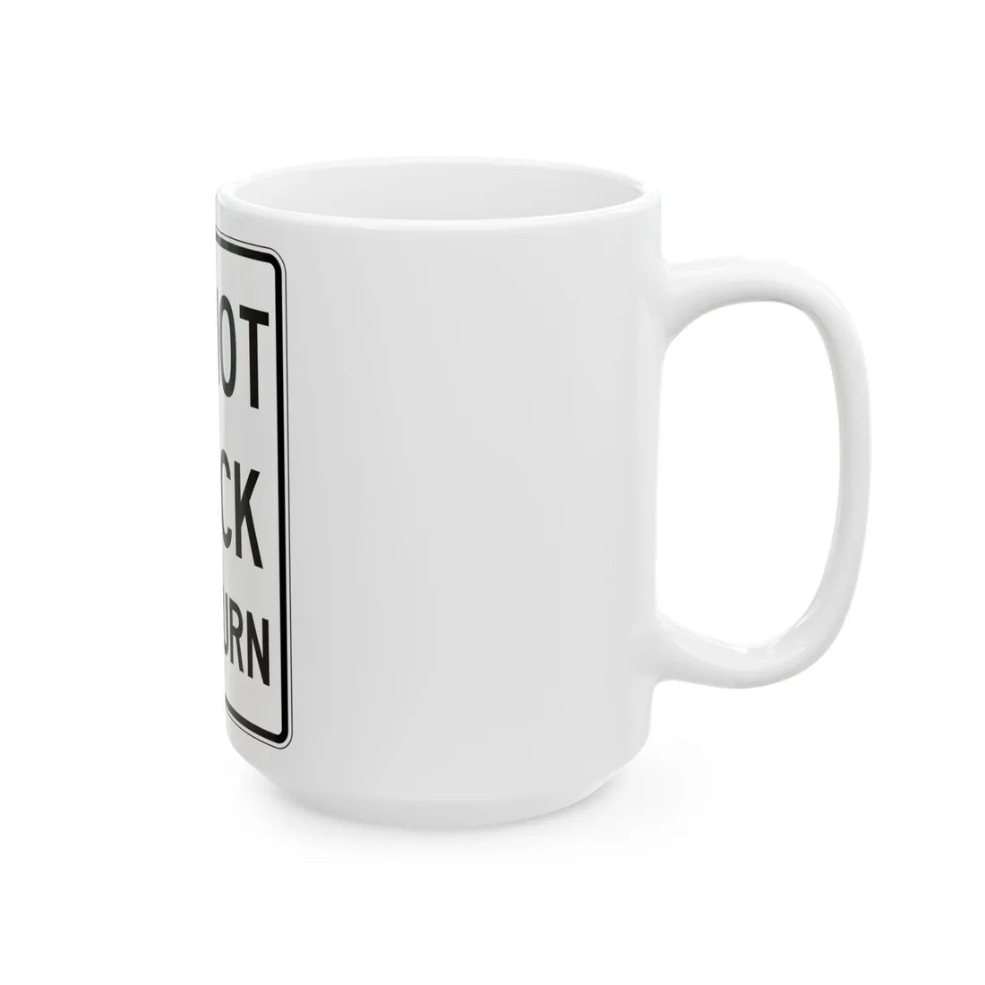 PBOT Road sign R6470 (Oregon) (Road Sign) White Coffee Mug - Go Mug Yourself