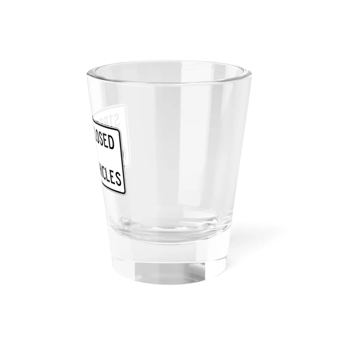 PBOT Road sign R6525 (Oregon) (Road Sign) Shot Glass 1.5oz - Go Mug Yourself