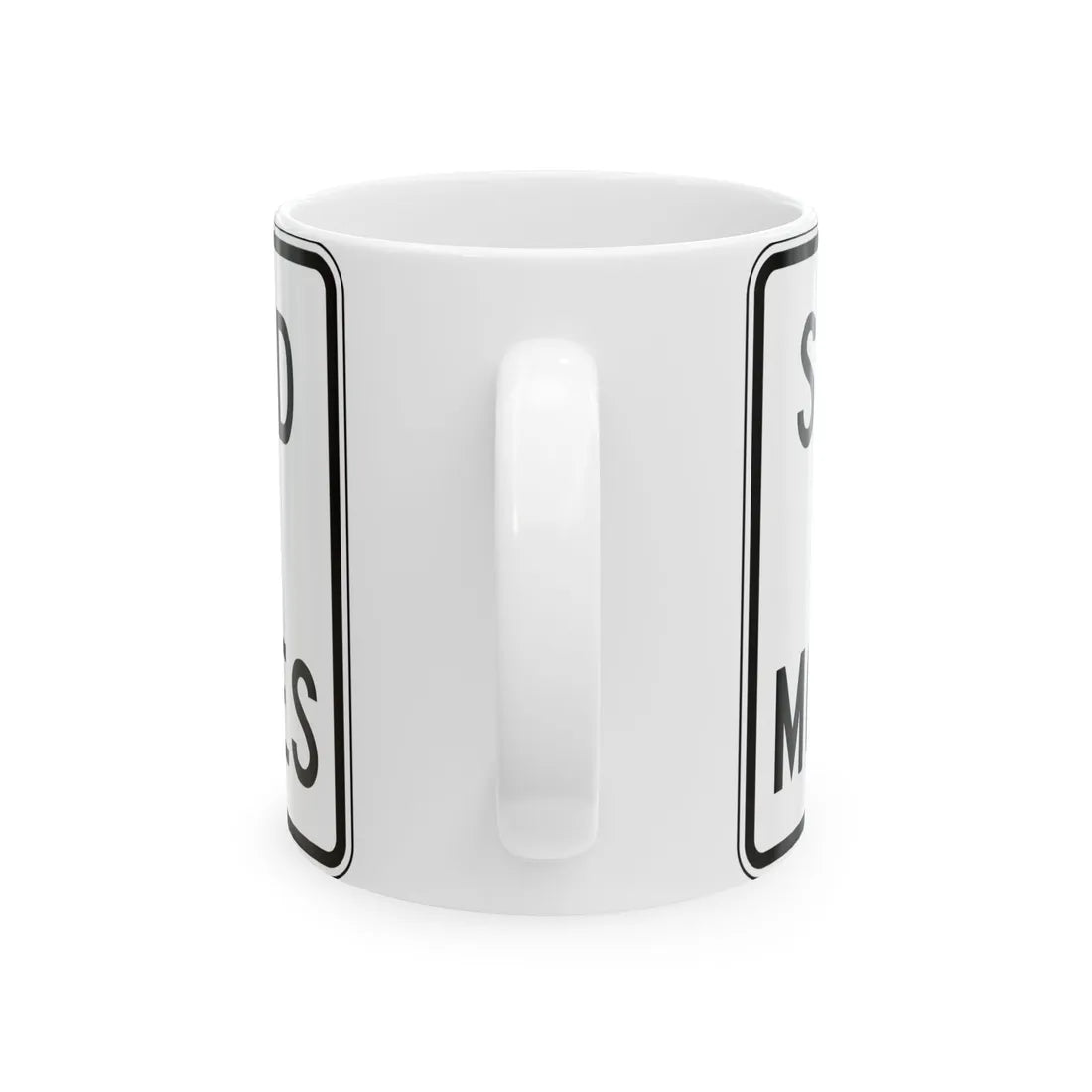 PBOT Road sign R6525 (Oregon) (Road Sign) White Coffee Mug - Go Mug Yourself
