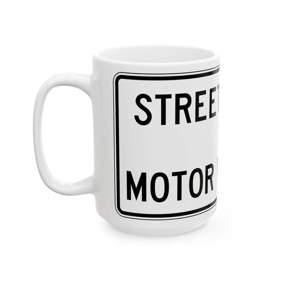 PBOT Road sign R6525 (Oregon) (Road Sign) White Coffee Mug - Go Mug Yourself