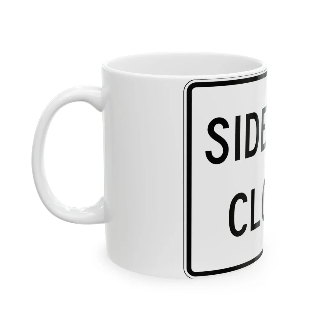 PBOT Road sign R6560 (Oregon) (Road Sign) White Coffee Mug - Go Mug Yourself