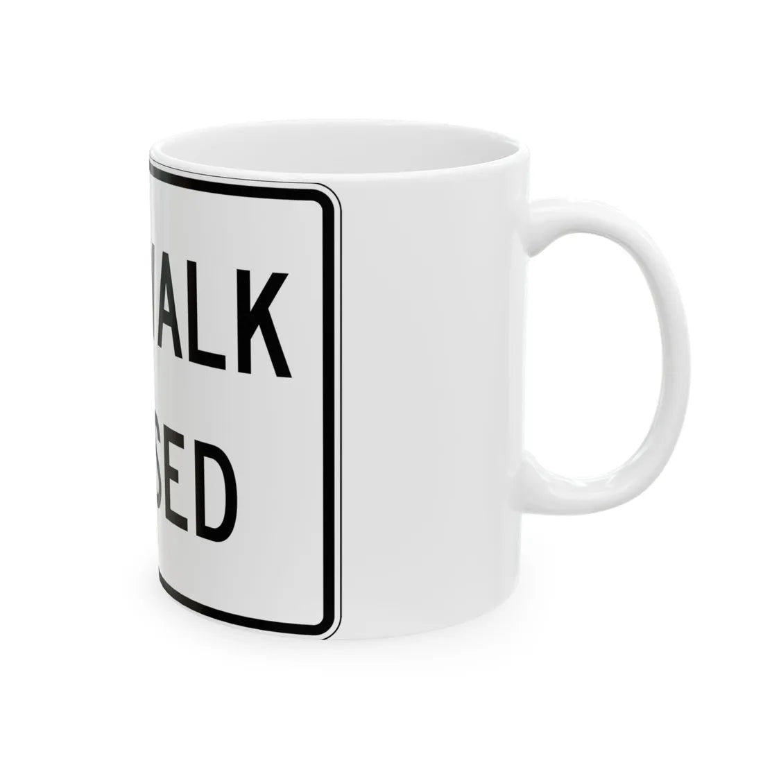 PBOT Road sign R6560 (Oregon) (Road Sign) White Coffee Mug - Go Mug Yourself