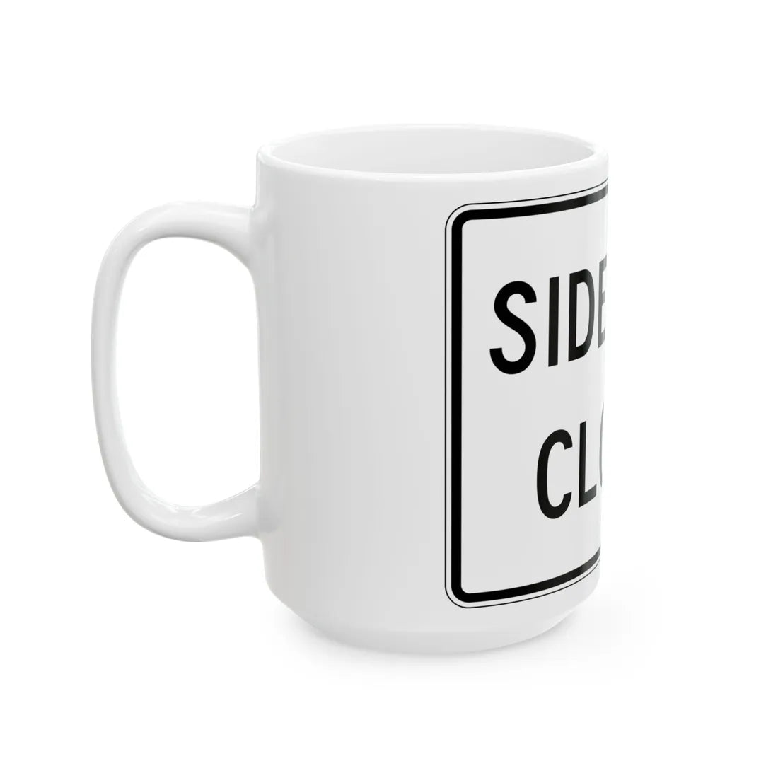 PBOT Road sign R6560 (Oregon) (Road Sign) White Coffee Mug - Go Mug Yourself