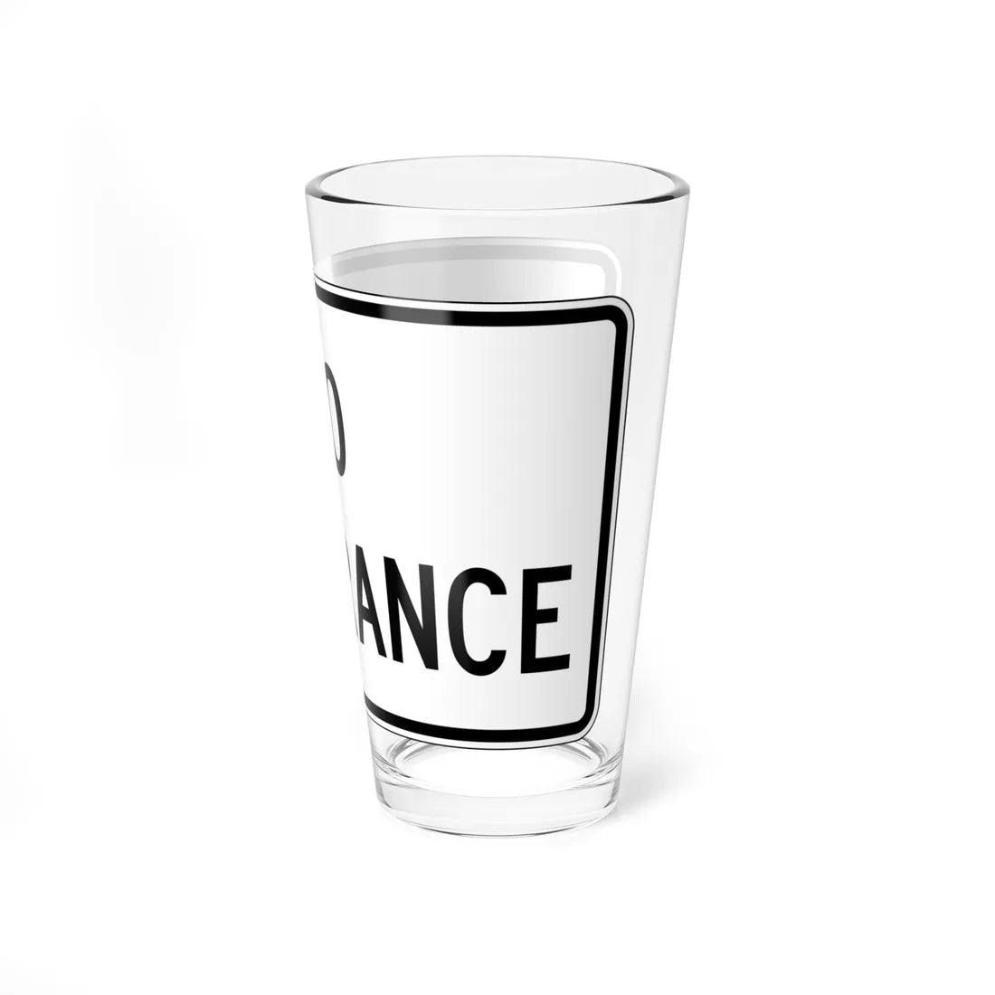 PBOT Road sign R6570 (Oregon) (Road Sign) Pint Glass 16oz - Go Mug Yourself