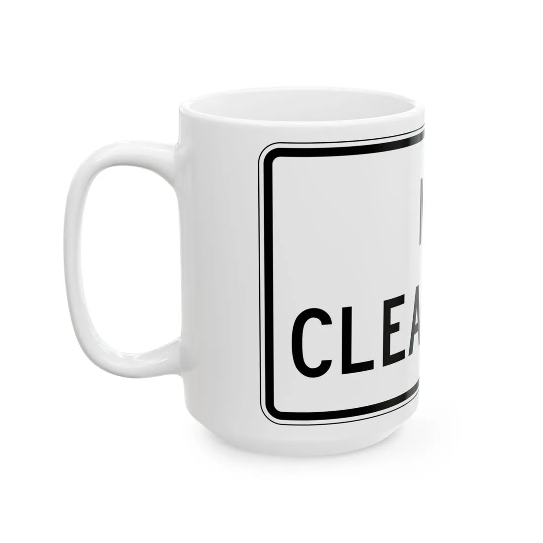 PBOT Road sign R6570 (Oregon) (Road Sign) White Coffee Mug - Go Mug Yourself