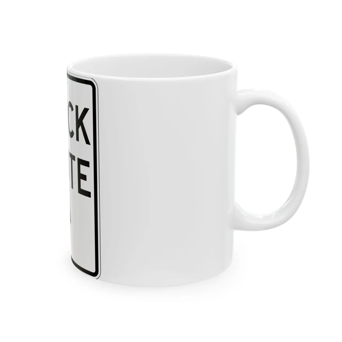 PBOT Road sign R6620 (Oregon) (Road Sign) White Coffee Mug - Go Mug Yourself