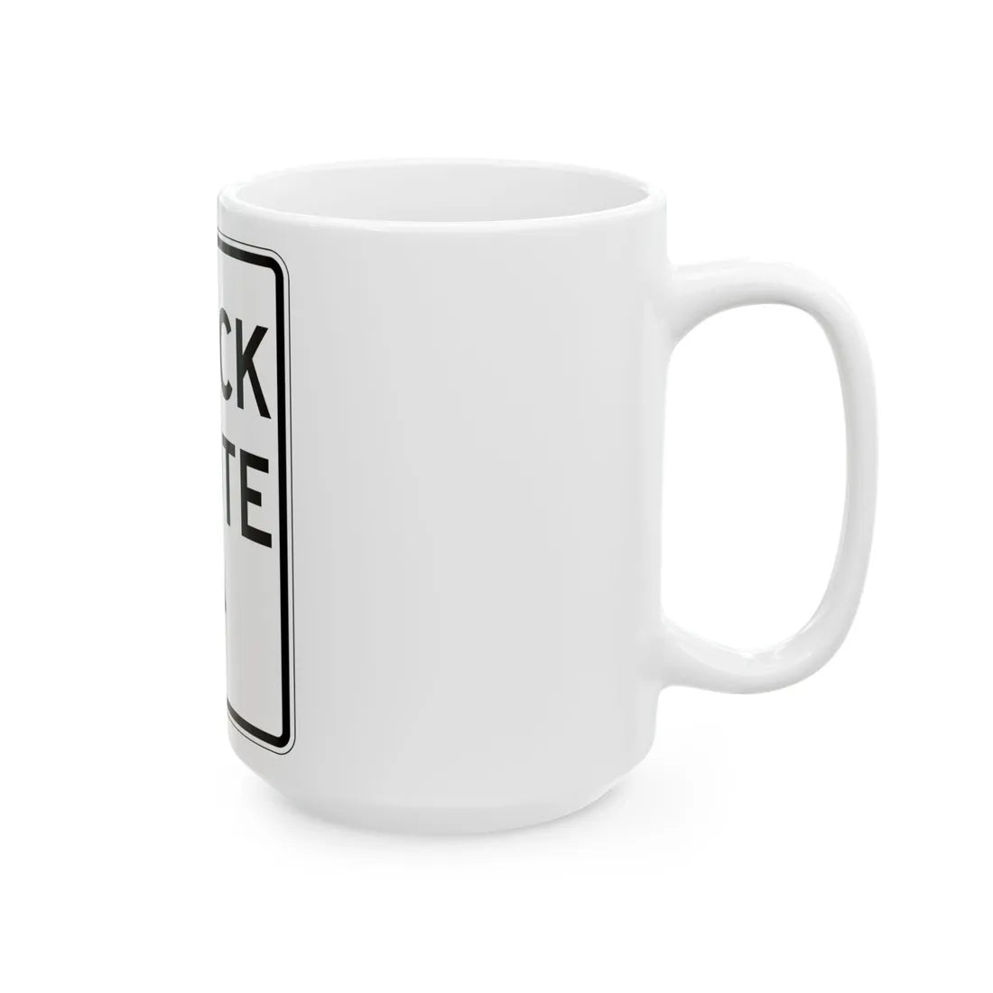 PBOT Road sign R6620 (Oregon) (Road Sign) White Coffee Mug - Go Mug Yourself