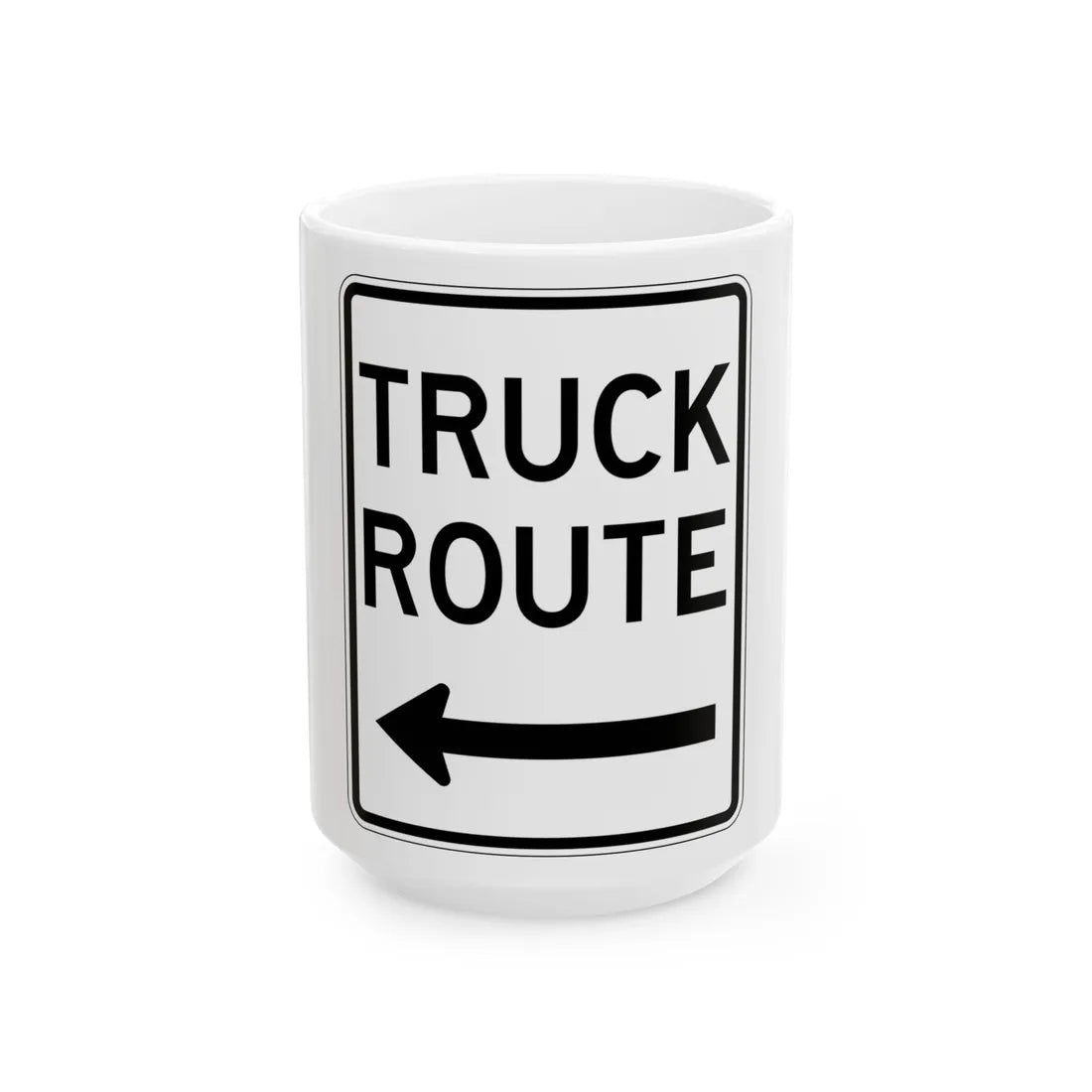 PBOT Road sign R6640 (Oregon) (Road Sign) White Coffee Mug 15oz - Go Mug Yourself