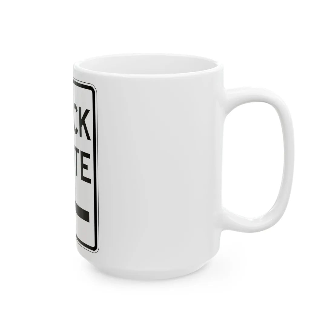PBOT Road sign R6640 (Oregon) (Road Sign) White Coffee Mug - Go Mug Yourself