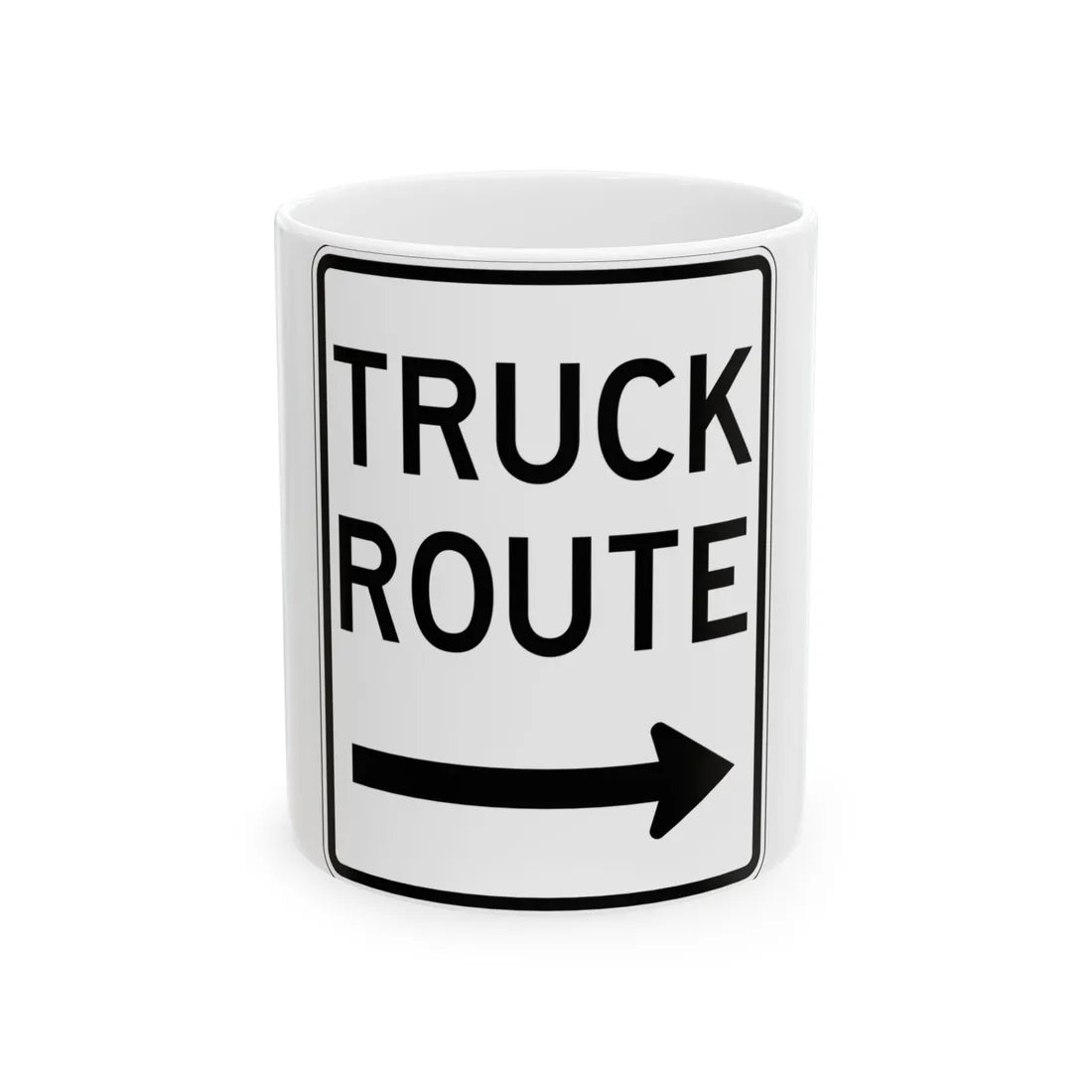 PBOT Road sign R6660 (Oregon) (Road Sign) White Coffee Mug 11oz - Go Mug Yourself