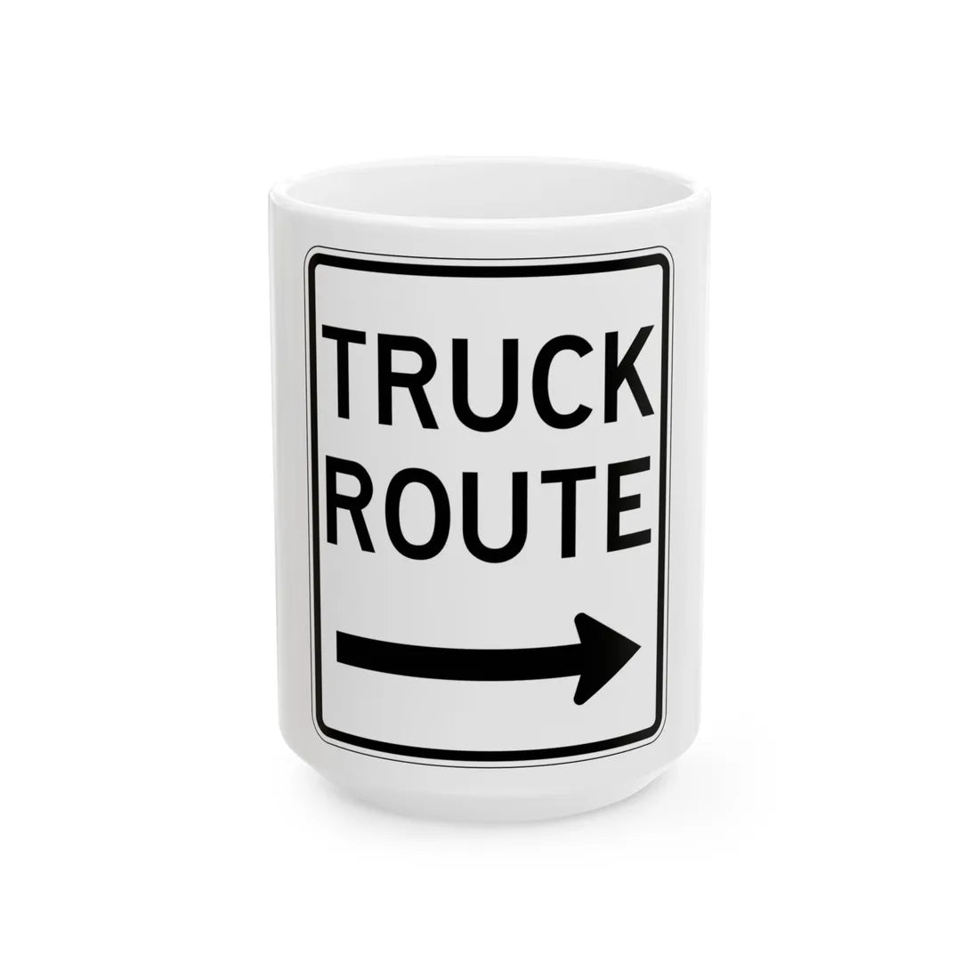 PBOT Road sign R6660 (Oregon) (Road Sign) White Coffee Mug 15oz - Go Mug Yourself
