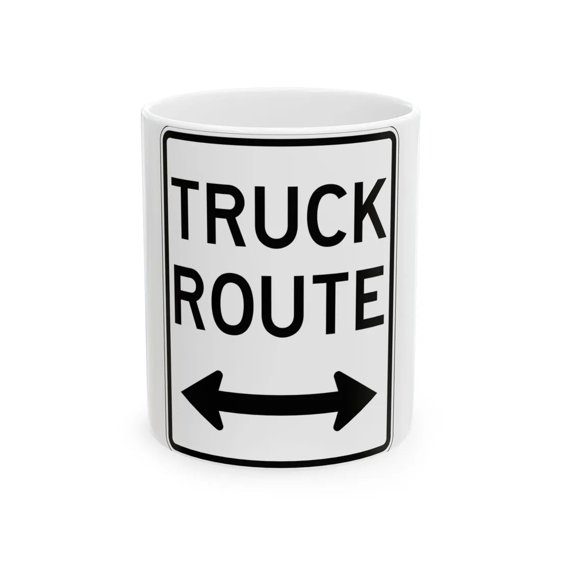 PBOT Road sign R6720 (Oregon) (Road Sign) White Coffee Mug 11oz - Go Mug Yourself
