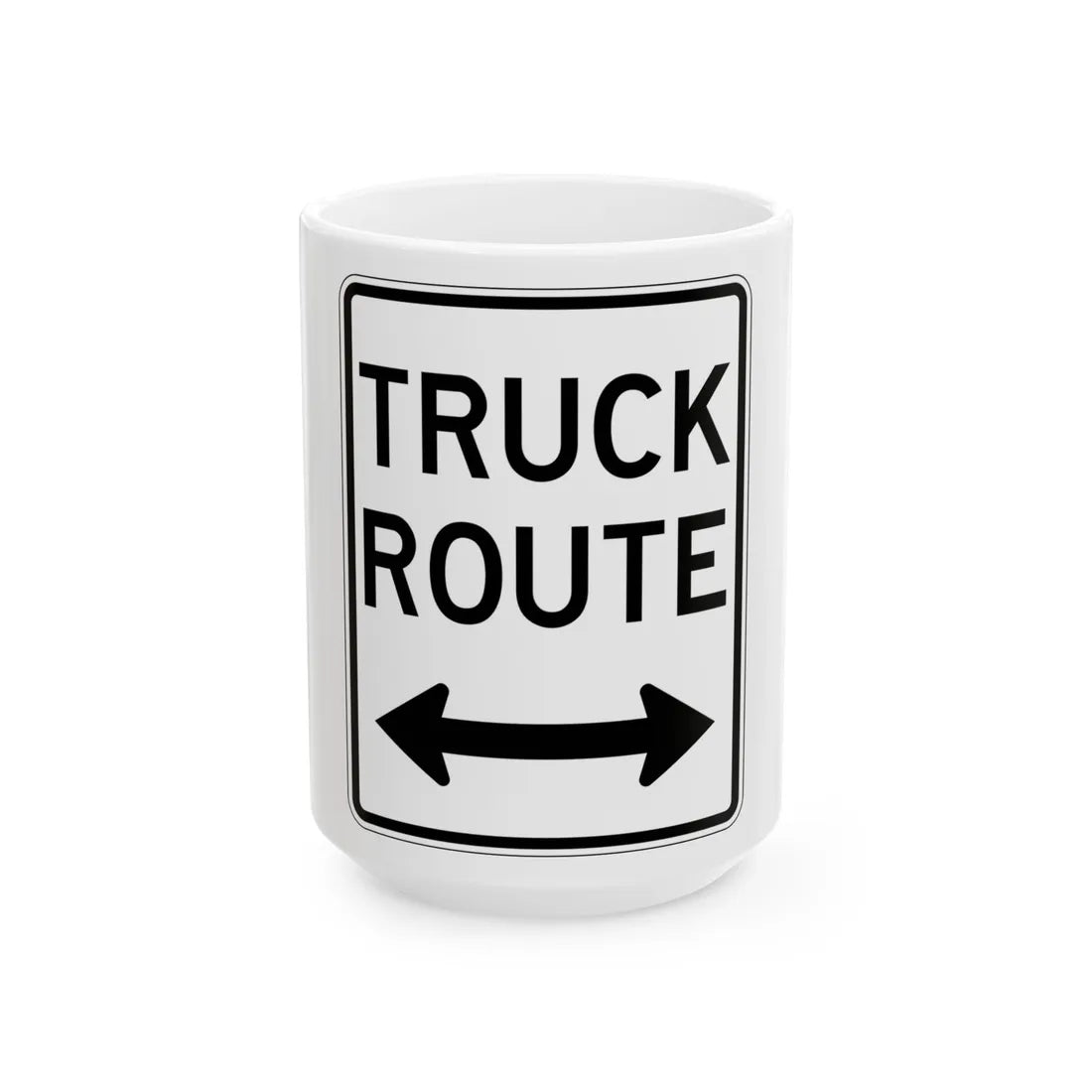 PBOT Road sign R6720 (Oregon) (Road Sign) White Coffee Mug 15oz - Go Mug Yourself