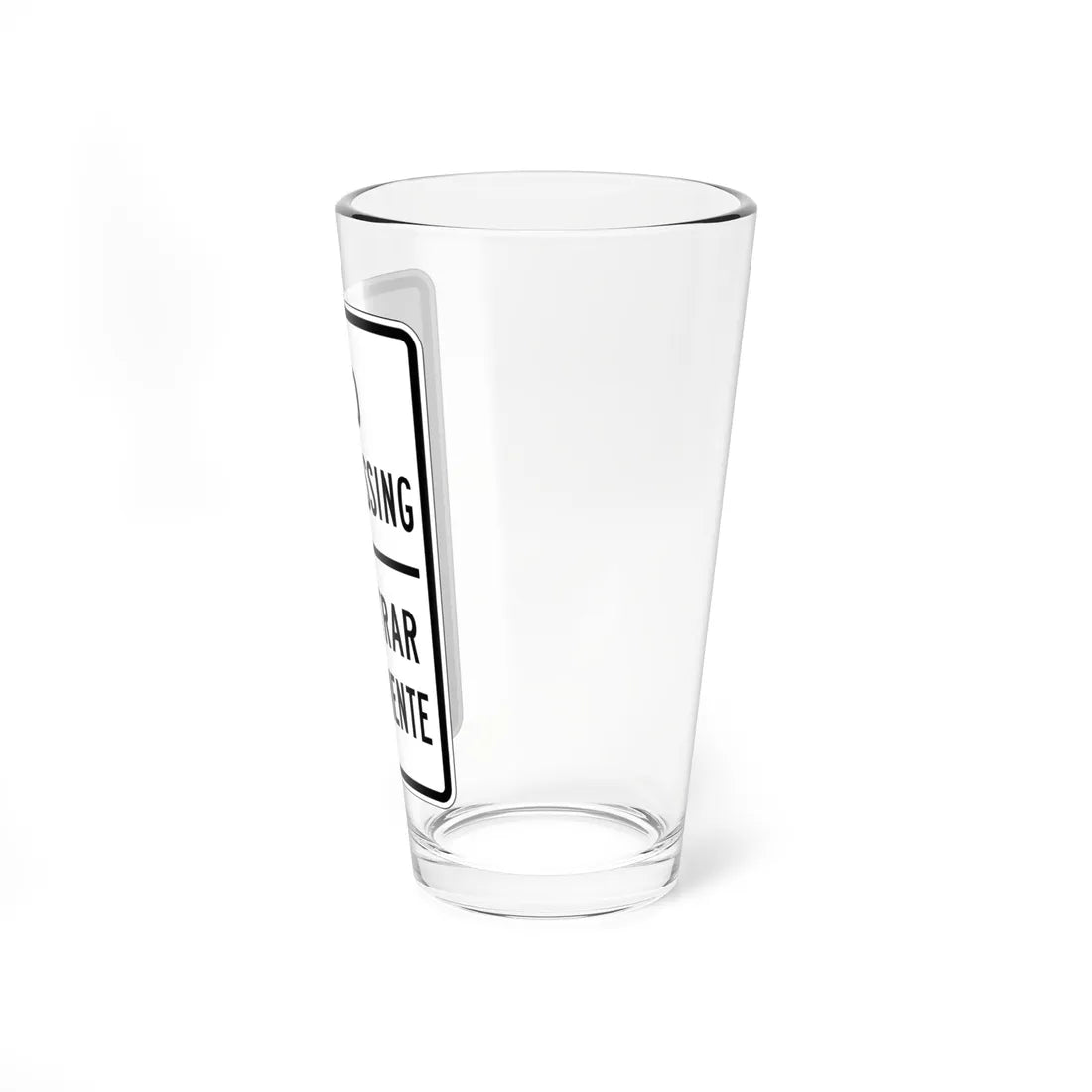 PBOT Road sign S2097 (Oregon) (Road Sign) Pint Glass 16oz - Go Mug Yourself