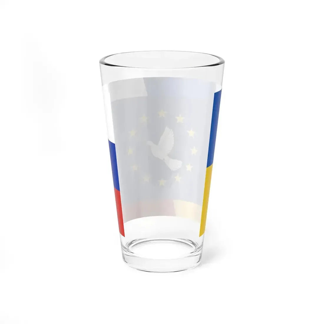 Peace dove Ukraine Russia Europe (Ukraine) Pint Glass 16oz - Go Mug Yourself