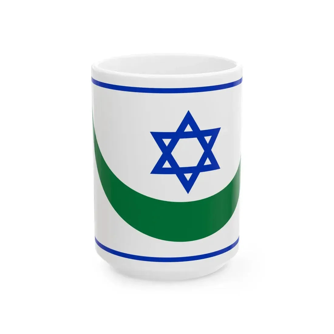 Peace flag for the Holy Land 1978 (Israel) White Coffee Mug 15oz - Go Mug Yourself