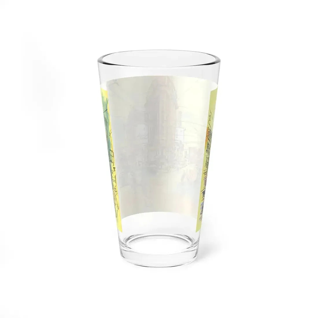 Peachtree Street, Atlanta, Esquire magazine, November 1955 (Magazine Illustration) Pint Glass 16oz - Go Mug Yourself